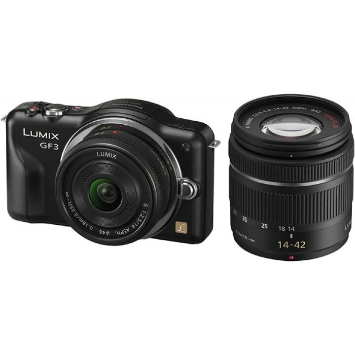 楽天市場】【中古】パナソニック Panasonic LUMIX GF3 ブラック ダブル 