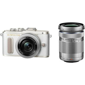 【4/24~4/27限定!最大4,000円OFF&4/25限定で最大P3倍】【中古】オリンパス OLYMPUS ミラーレス一眼 E-PL8 ダブルズームキット ホワイト