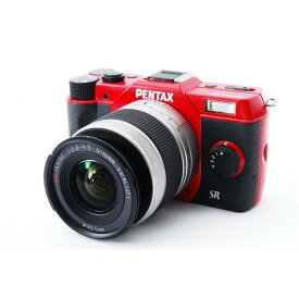 【6/4~6/11限定!最大4,000円OFF&6/5, 6/10限定で最大P3倍】【中古】ペンタックス PENTAX Q10 レッド レンズキット 美品 超小型で超かわいい SDカードストラップ付き