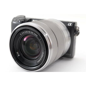 【6/4~6/11限定!最大4,000円OFF&6/5, 6/10限定で最大P3倍】【中古】ソニー SONY NEX-5R レンズセット ブラック 美品 Wi-Fiでスマホへ転送 SDカードフラッシュ付き