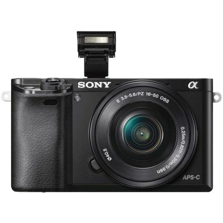 ソニー SONY α6000 パワーズームレンズキット ILCE-6000L B ブラック 