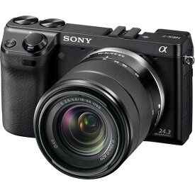 【中古】ソニー SONY α NEX-7 ズームレンズキット 専用ブラックモデル SDカード付き