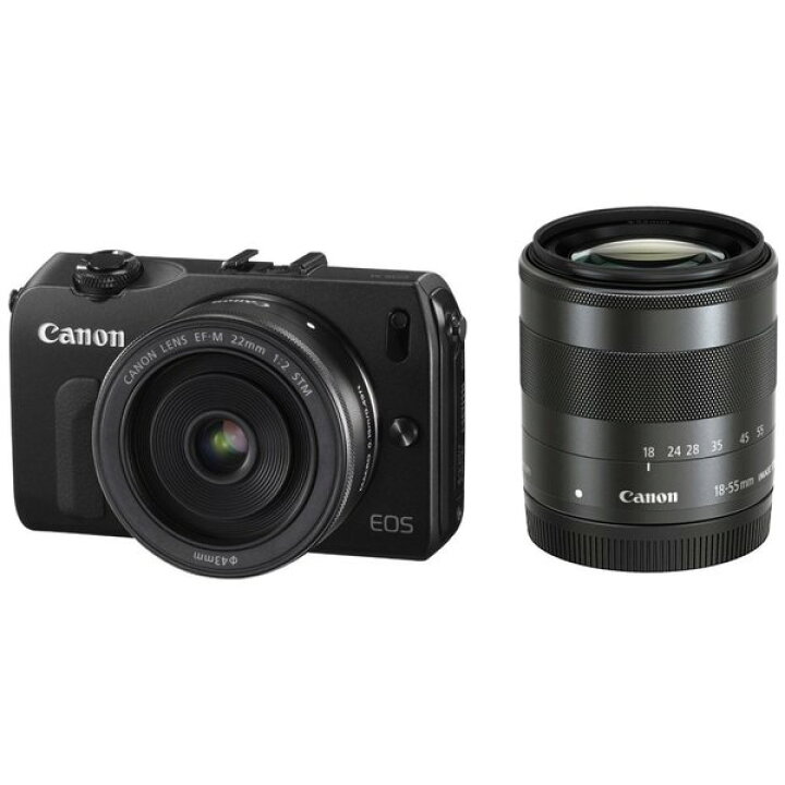 楽天市場】【中古】キヤノン Canon EOS M ダブルレンズキット ブラック 