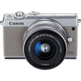 【4/24~4/27限定!最大4,000円OFF&4/25限定で最大P3倍】【中古】キヤノン Canon EOS M100 EF-M15-45 IS STM レンズキット グレー EOSM100GY1545ISSTMLK SDカード付き