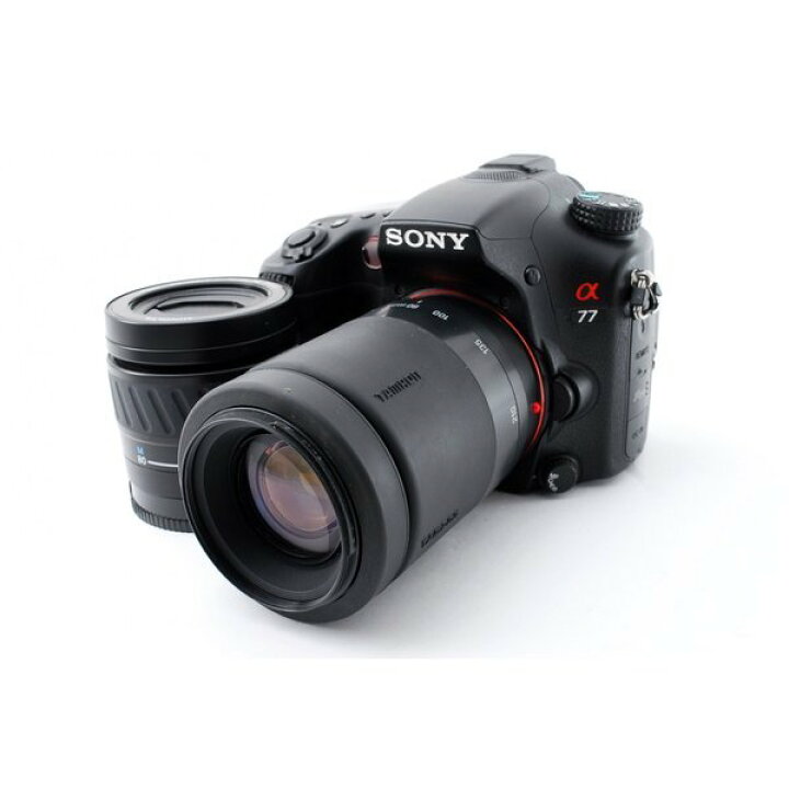 楽天市場】【中古】ソニー SONY α77 SLT-A77V 標準&望遠ダブルズーム 