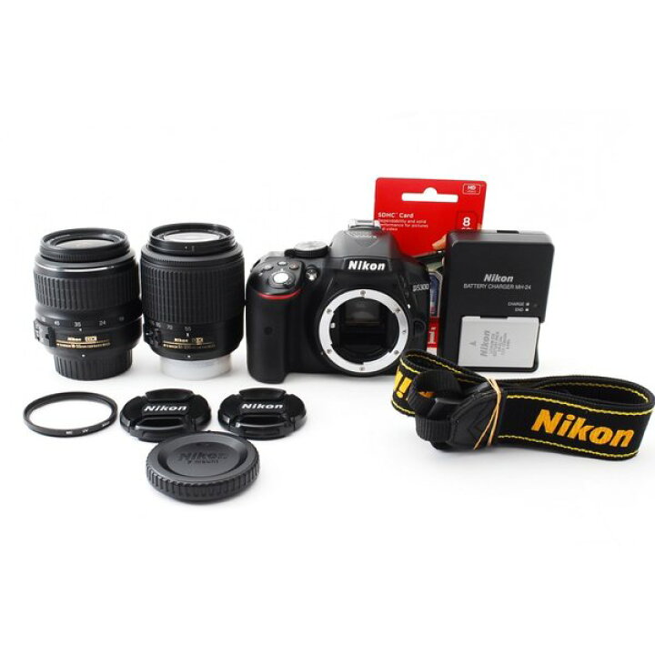 楽天市場】【中古】ニコン Nikon D5300 ダブルズームセット ブラック 