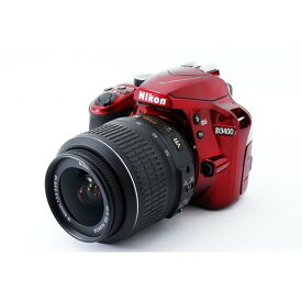 【中古】ニコン Nikon D3400 レンズキット レッド 美品 SDカード付き