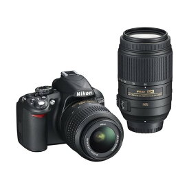 【5/23~5/27限定!最大4,000円OFF&5/25限定で最大P3倍】【中古】ニコン Nikon D3100 ダブルズームキット SDカード付き