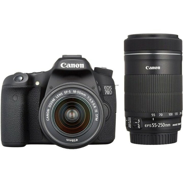 楽天市場】【中古】キヤノン Canon EOS 70D ダブルズームキット EF-S18 