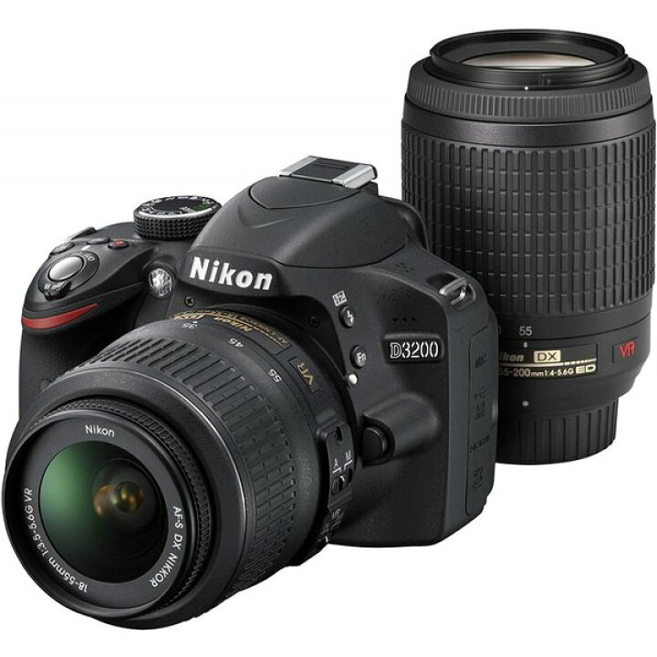 楽天市場】【中古】ニコン Nikon D3200 200mmダブルズームキット 
