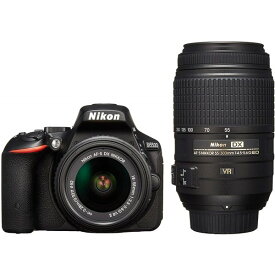 【中古】ニコン Nikon D5500 ダブルズームキット ブラック SDカード付き