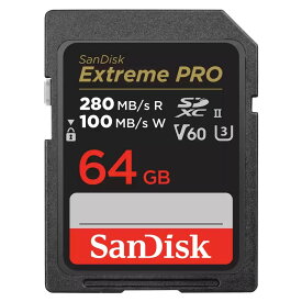 【メール便】SanDisk サンディスク Extreme PRO SDXC UHS-II カード 64GB（SDSDXEP-064G-GN4IN）【海外パッケージ】