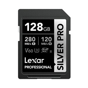 �y���[���ցzLexar ���L�T�[ Professional SILVER PRO SDXC UHS-II �J�[�h 128GB LSDSIPR128G-BNNNG�y���s�A���i�z
