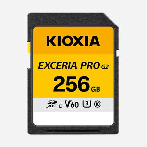 �y���[���ցzKIOXIA �L�I�N�V�A EXCERIA PRO G2 256GB UHS-II�������[�J�[�h V60 KSDHU-B256G