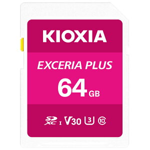 y[ցzLINVA KIOXIA EXCERIA PLUS SDHC/SDXC UHS-I J[h 64GB KSDH-A064G