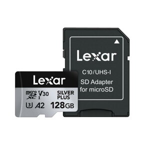 �y���[���ցzLexar ���L�T�[ SILVER PLUS microSDXC UHS-I �J�[�h 128GB LMSSIPL128G-BNANG�y���s�A���i�z
