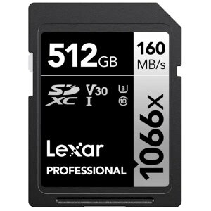 �y���[���ցzLexar ���L�T�[ Professional 1066x SDXC UHS-I �J�[�h 512GB LSD1066512G-BNNNJ�y���K�i�z