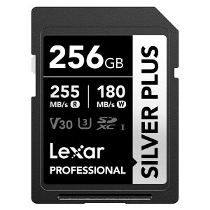 �y���[���ցzLexar ���L�T�[ Professional SILVER PLUS SDXC UHS-I �J�[�h 256GB LSDSIPL256G-BNNNG�y���s�A���i�z