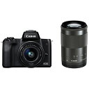 Canon キヤノン ミラーレス一眼カメラ EOS Kiss M ダブルズームキット ブラック