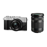 [新品]OLYMPUS オリンパス ミラーレス一眼カメラ PEN E-P7 EZダブルズームキット シルバー