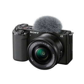 [新品]SONY ソニー ミラーレス一眼カメラ レンズ交換式VLOGCAM ZV-E10L B パワーズームレンズキット ブラック