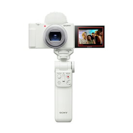 [新品]SONY ソニー デジタルカメラ VLOGCAM ZV-1 II シューティンググリップキット ホワイト ZV-1M2G W