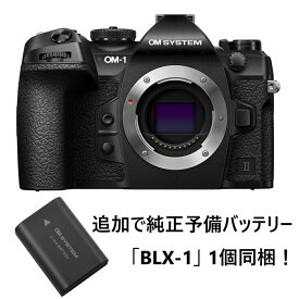 [新品]OM SYSTEM オーエムシステム OM-1 Mark II ボディー 今なら純正予備バッテリー1個プレゼント！（キャッシュバックキャンペーン対象商品）