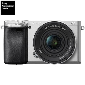 [新品]SONY ソニー ミラーレス一眼カメラ α6400 パワーズームレンズキット （ILCE-6400K S） シルバー（キャンペーン対象商品）
