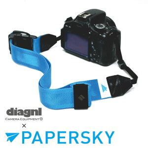 �J�����X�g���b�v ��჌�t �~���[���X �V�����_�[�X�g���b�v �΂߂��� �������߃R���{���f�� diagnl × PAPER SKY / �j���W���J�����X�g���b�vNinja Camera Strap 38mm�� cyan blue(�V�A���u���[)