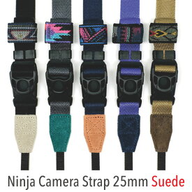 カメラ ストラップ レザー ミラーレス 斜めがけ 本革 おしゃれ かわいい 長さ調節 日本製スウェードタイプ 伸縮自在のニンジャストラップ / diagnl(ダイアグナル) Ninja Camera Strap 25mm幅