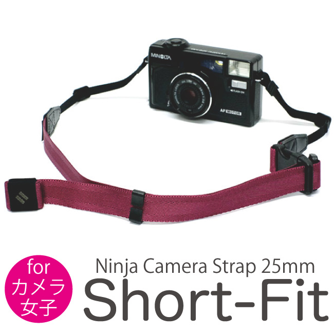 カメラ女子にオススメ！選べる10色 ニンジャカメラストラップ ショートタイプ / diagnl(ダイアグナル) Ninja Camera Strap  25mm Short-Fitカメラストラップ ミラーレス コンデジ 斜めがけ かわいい | diagnlストア