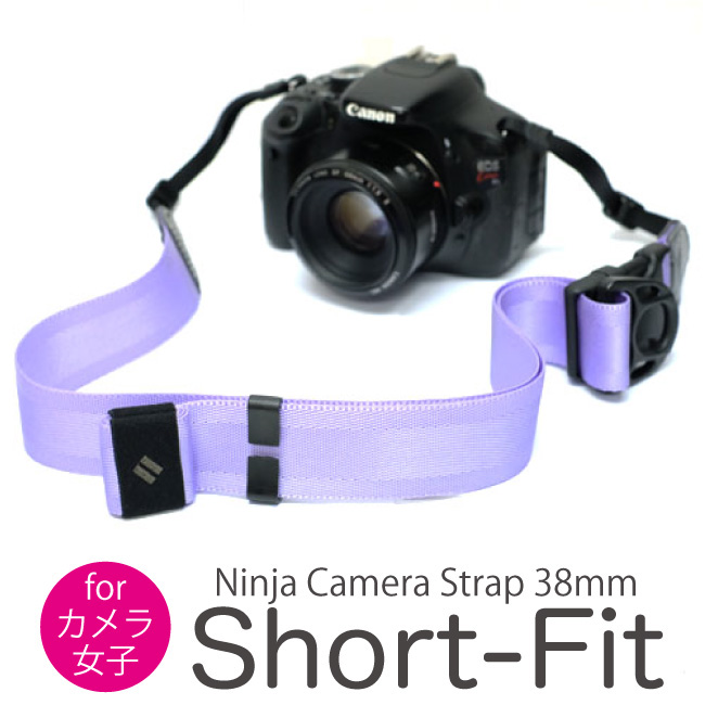 高品質】 <br><br><br>カメラストラップ 一眼レフ 斜めがけ ミラーレス 長さ調節 シンプル ナイロン アジャスター<br><br>カメラ女子にオススメ  選べる7色<br>ニンジャカメラストラップ ショートタイプ<br>diagnl ダイアグナル Ninja Camera Strap 38mm  Short-Fit iauoe ...