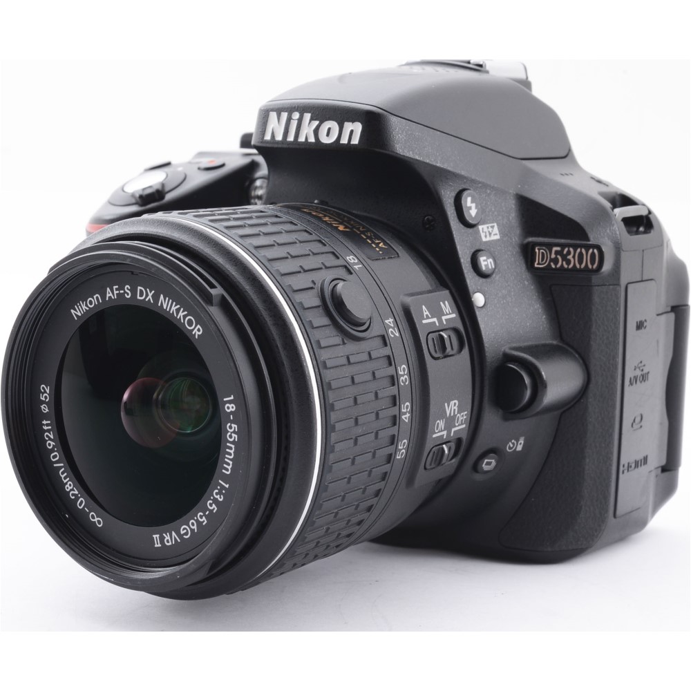 楽天市場】Nikon ニコン D5300 18-55mm レンズキット ブラック 一眼