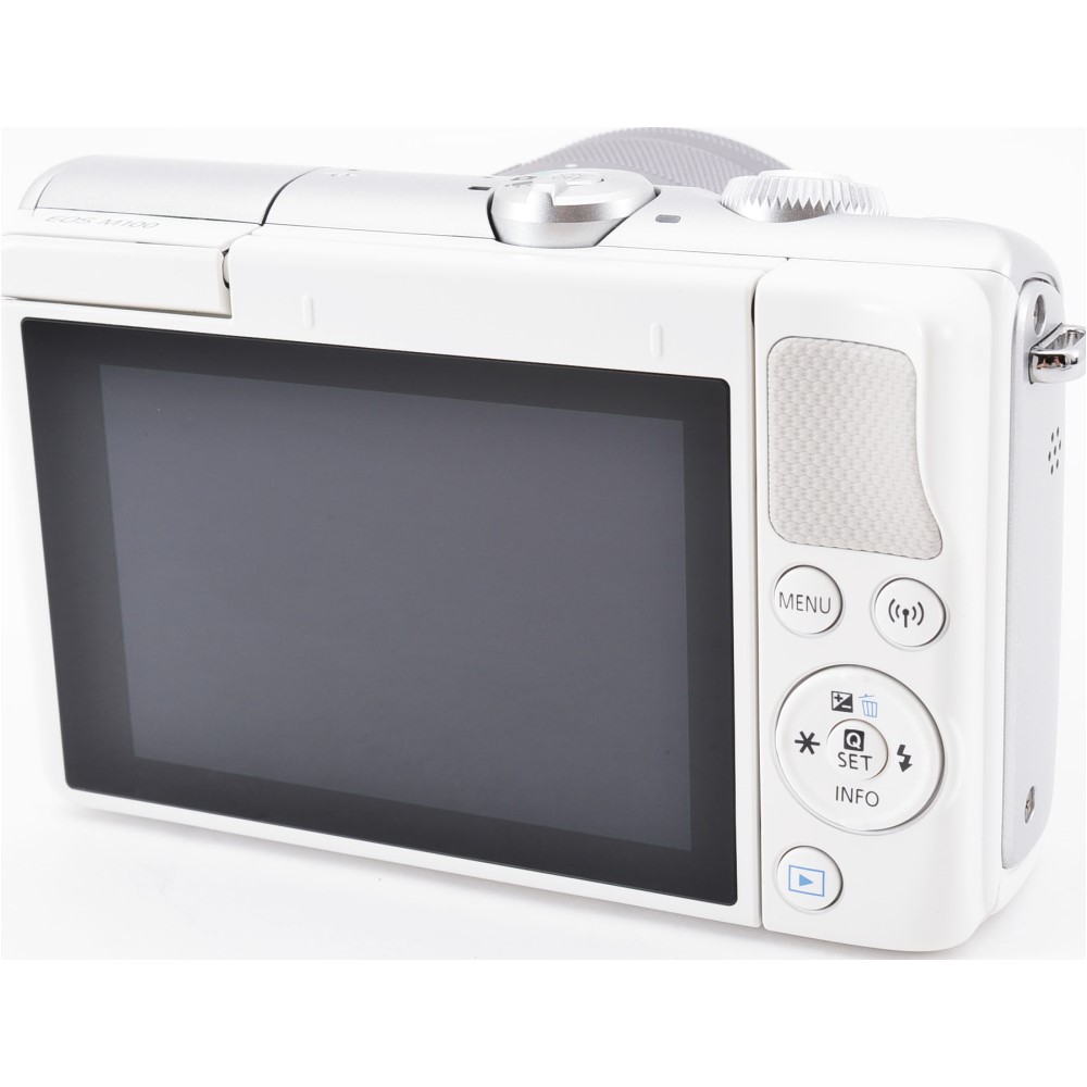 楽天市場】Canon キヤノン EOS M100 15-45mm レンズキット ホワイト
