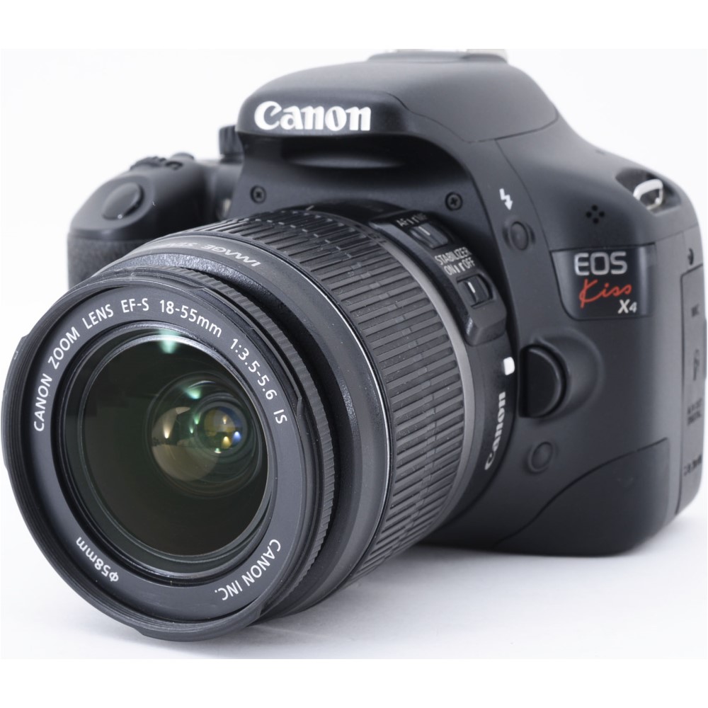 楽天市場】Canon キヤノン EOS Kiss X4 18-55mm レンズキット 一眼レフ