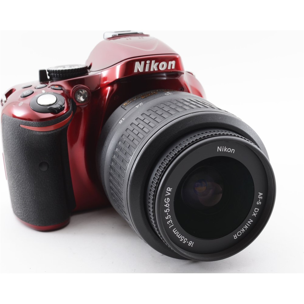 楽天市場】Nikon ニコン D5200 18-55mm レンズキット レッド 一眼レフ