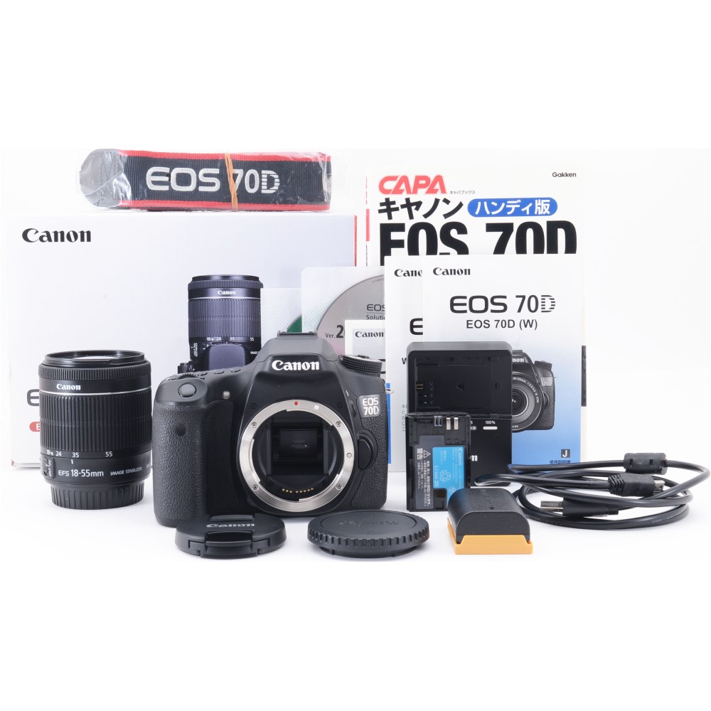 楽天市場】Canon キヤノン EOS 70D レンズキット デジタル一眼
