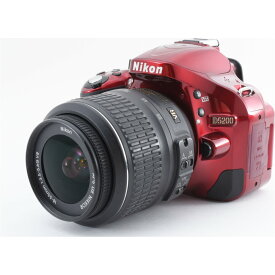 Nikon ニコン D5200 18-55mm レンズキット レッド 一眼レフ カメラ SDカード付き 動画撮影/バリアングル液晶【中古】