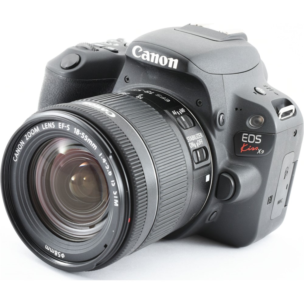 楽天市場】Canon キヤノン EOS Kiss X9 18-55mm レンズキット ブラック