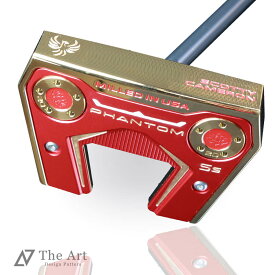 スコッティキャメロン (SCOTTY CAMERON) 2024 ファントム5S [Gold Phoenix] ゴールドフィニッシュ ゴールド×レッド ゴルフ用品 ゴルフグッズ おしゃれ シンプル ブランド ラウンドグッズ ラウンド用品 プレゼントやギフトにも