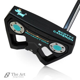 【5.0のつく日限定！全商品P10倍】 スコッティキャメロン (SCOTTY CAMERON) 2024 ファントムシリーズ ファントム9 [Crown Dog] M+ アートブラックフィニッシュ ターコイズ ゴルフ用品 ゴルフグッズ おしゃれ シンプル ブランド ラウンドグッズ ラウンド用品