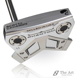【スーパーSALE限定！全品P10倍】 スコッティキャメロン (SCOTTY CAMERON) 2024 ファントムシリーズ ファントム11 [Sideface Skull] M Silver & Black レフティー ゴルフ用品 ゴルフグッズ おしゃれ シンプル ブランド ラウンドグッズ ラウンド用品