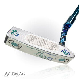 スコッティキャメロン (SCOTTY CAMERON) 2025 スタジオスタイル ニューポート2 [Hawaiian Honu] M ブルーツイストネック プラチナミスト グラデーション ゴルフ用品 ゴルフグッズ おしゃれ シンプル ブランド ラウンドグッズ ラウンド用品 プレゼントやギフトにも