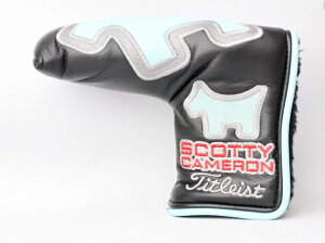 スコッティキャメロンscottydogサークルTヘッドカバーBlack×TiffanyBlue