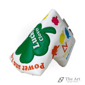 【スーパーSALE限定！全品P10倍】 Himawari オリジナル ヘッドカバー [Lucky Clover] White The Art Design Putters [ミッドマレット] スコッティキャメロン専門店 Himawari ゴルフ用品 ゴルフグッズ おしゃれ シンプル ブランド ラウンドグッズ ラウンド用品
