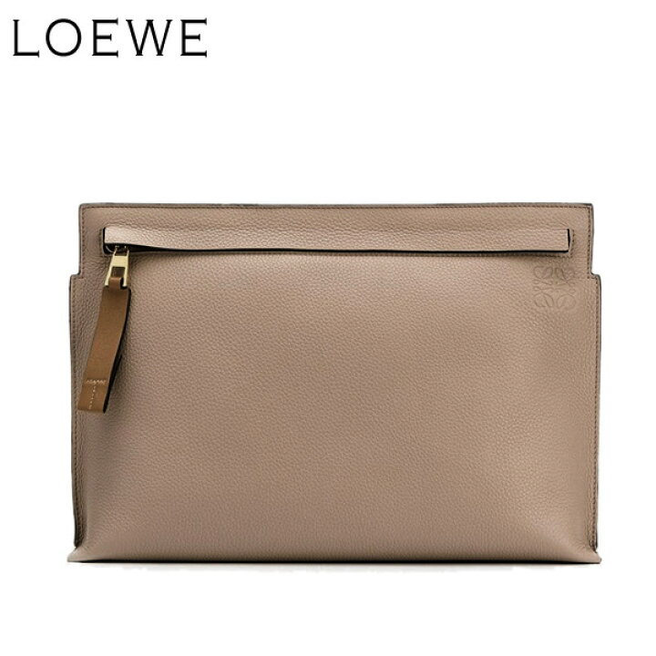 楽天市場 Loewe ロエベ T Pouch Linen Tポーチ バッグ クラッチバッグ レディース メンズ 鞄 牛革 カーフレザー サンド ベージュ w05 2150 Cameron
