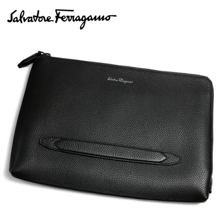 楽天市場 Salvatore Ferragamo サルヴァトーレフェラガモ メンズ クラッチ バッグ カバン 鞄 イタリア製 本革 牛革 レザー ブラック 黒 ブランド Cameron