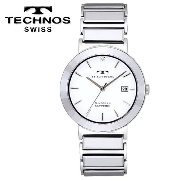 楽天市場】TECHNOS テクノス メンズ タングステン サファイアガラス 
