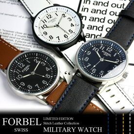 【マラソンセール】【半額以下】【腕時計】【メンズ】【限定】メンズ腕時計 フォーベル 限定モデル メンズ 腕時計 ミリタリー MILITARY ミリタリ ウォッチ 革ベルト MEN'S