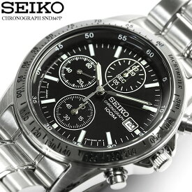 SEIKO セイコー 逆輸入 クロノグラフ メンズ 腕時計 ウォッチ うでどけい Men's クロノ 海外モデル 1/20秒高速測定モデル SND367